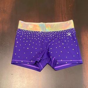 Rebel Athletic Purple Reign Compression Shorts